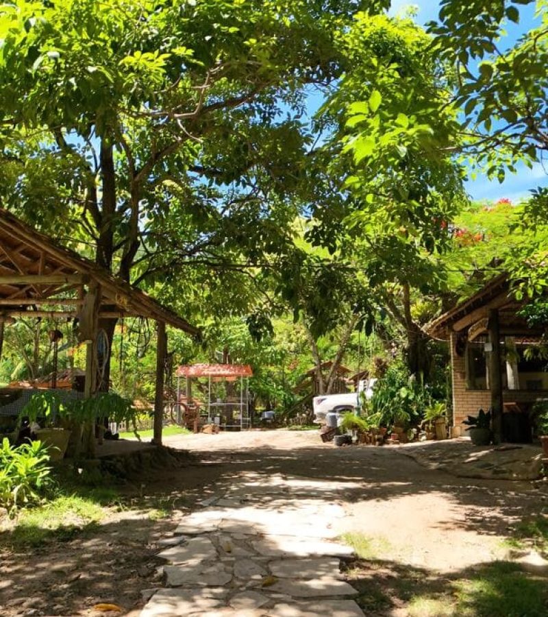 Grande área verde para lazer